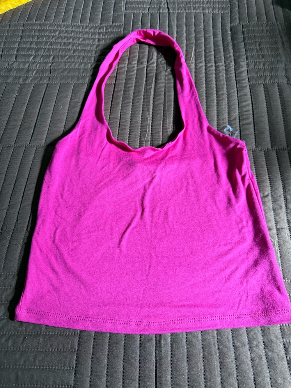 Fashion Nova Bright Magenta Halter Bandeau Top